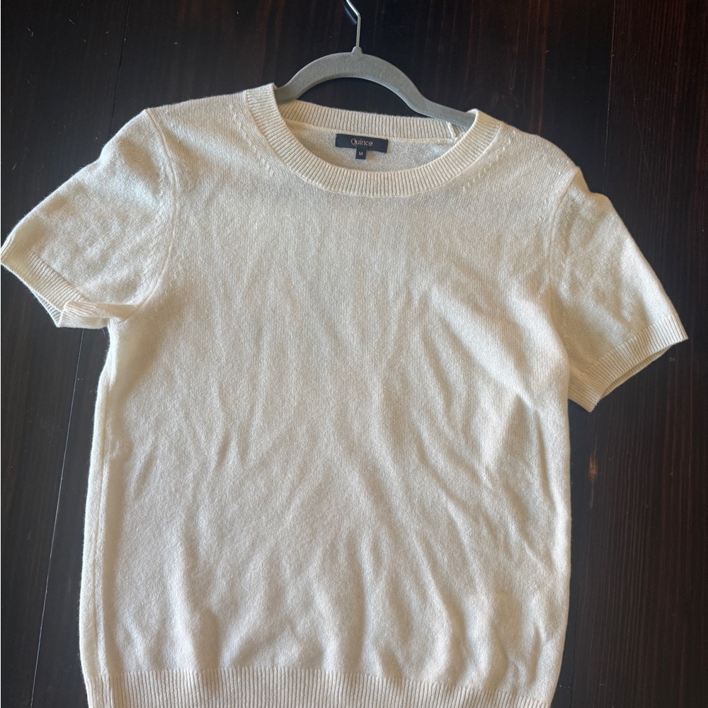 Quince Cream Crewneck Sweater
